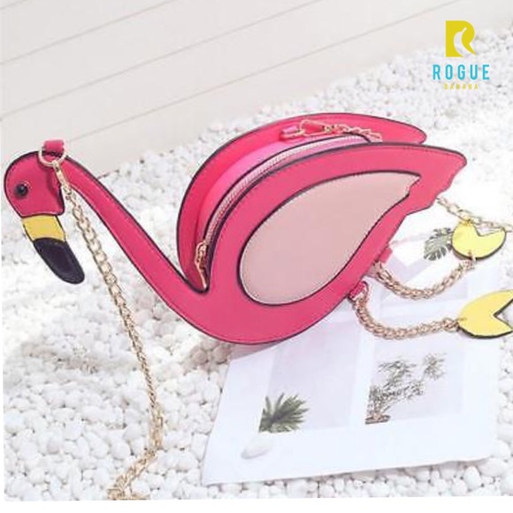 🆕🌸Hot Pink Flamingo Crossbody Clutch Purse!🌸🆕 - Picture 3 of 8